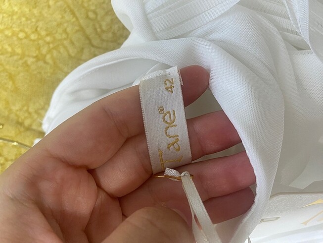 42 Beden beyaz Renk Nikah elbisesi
