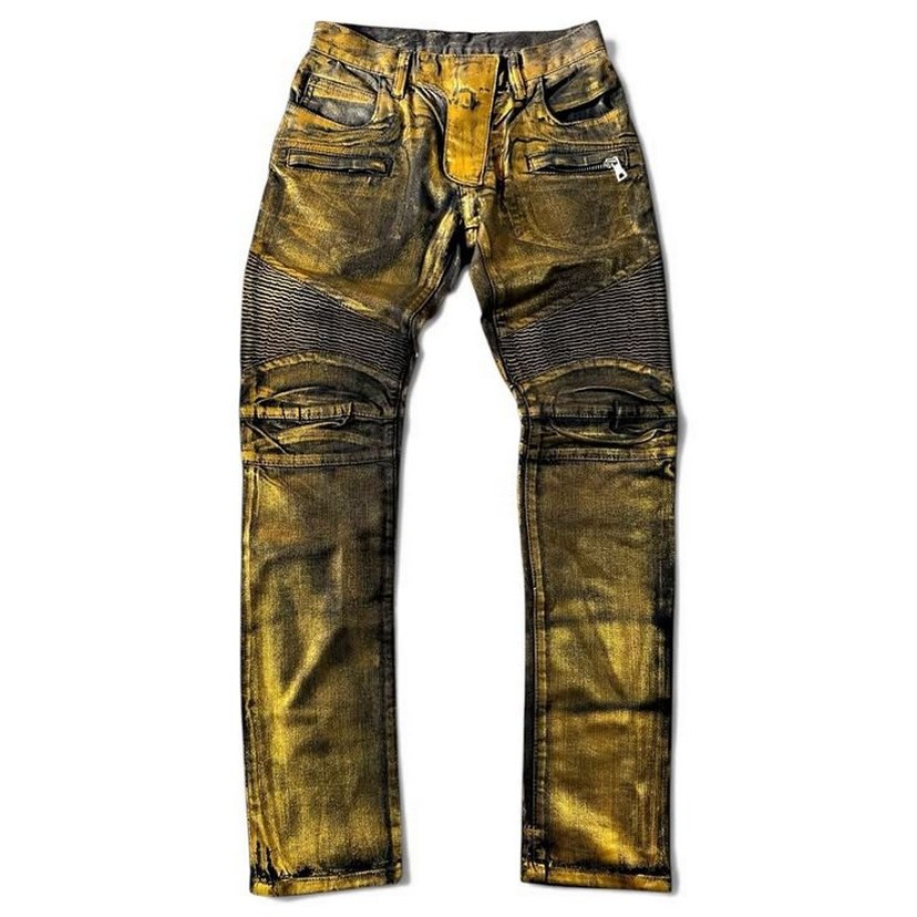 balmain biker waxed rick owens balenciaga opium dior hedi — görsel 7/10