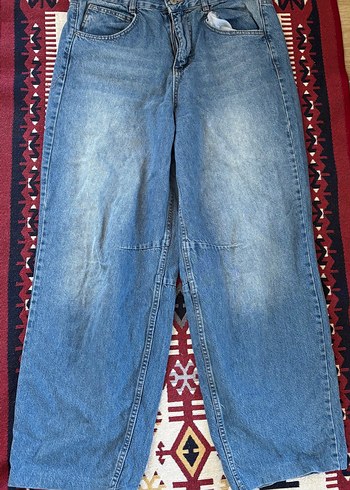 Stil Mavi Bol Kesim baggy Pantolon