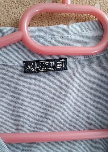 xs Beden Gri Keten Kadın Gömlek, Düğmeli, Kısa Kollu