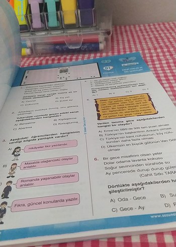 6. Sınıf Türkçe Sözün Özü Yayınları
