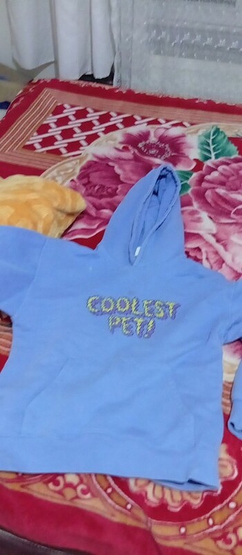 13-14 Yaş Beden Sünger Boblu sweatshirt