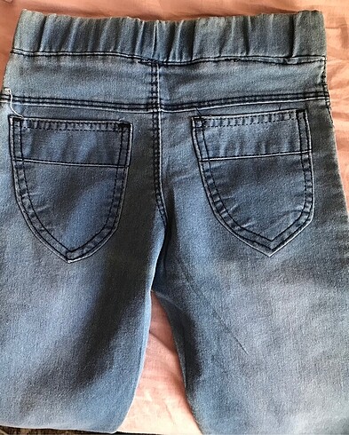 8 Yaş Beden mavi Renk Kız çocuk kot pantolon