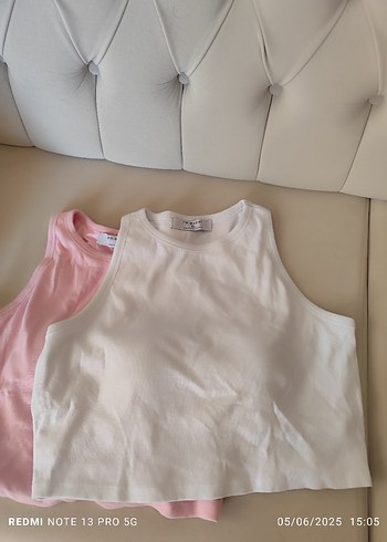 Beyaz Kadın Crop Top