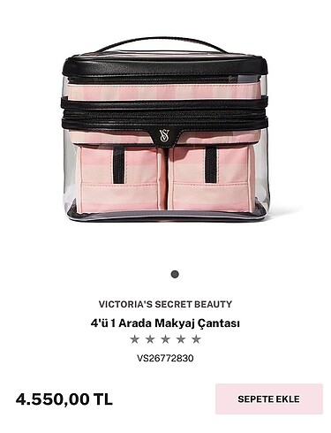 Orjinal Victoria?s Secret Makyaj Çantası 4lü