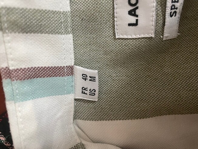 m Beden yeşil Renk Erkek Lacoste marka m beden gömlek