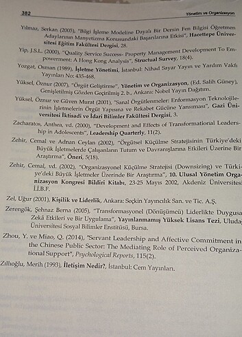 Yönetim ve organizasyon kitap