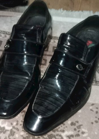 Erkek Siyah Parlak Klasik Ofis Ayakkabısı - Görsel 4