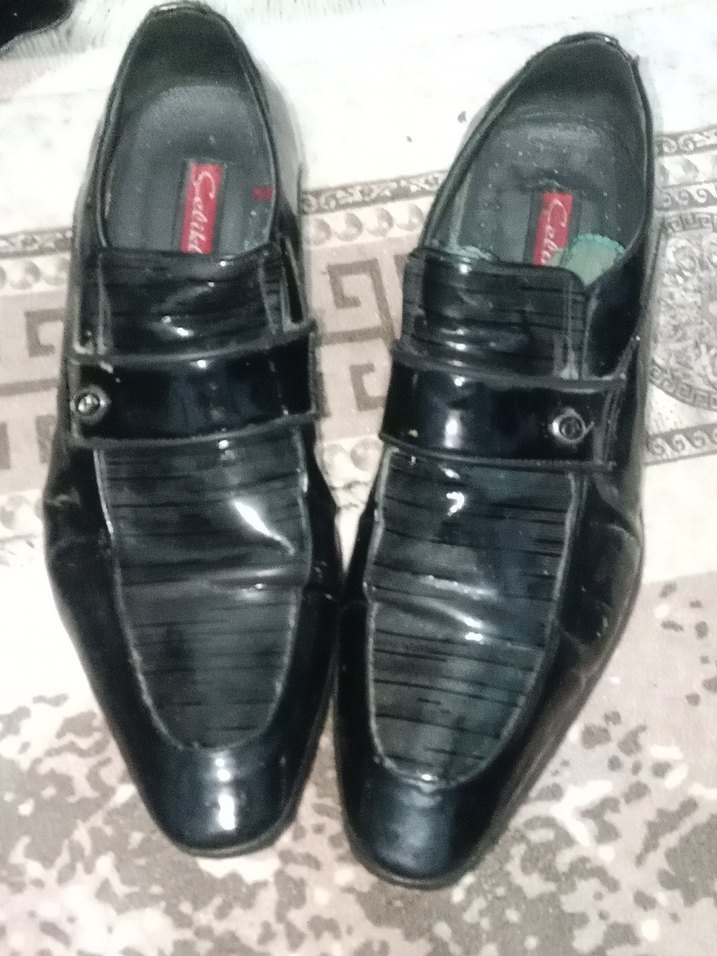 Erkek Siyah Parlak Klasik Ofis Ayakkabısı - Görsel 3