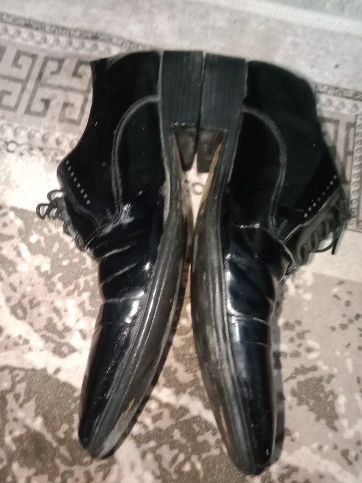 Erkek Siyah Parlak Klasik Ofis Ayakkabısı - Görsel 2