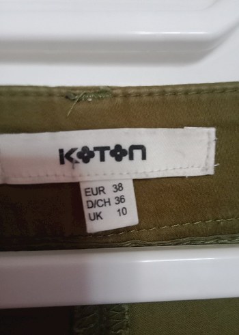 Kadın Haki Kumaş Pantolon Midi Boy - Görsel 3