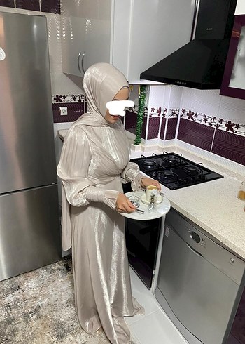 Jan jan taş rengi abiye şal