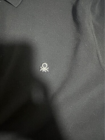 l Beden siyah Renk Benetton Erkek Polo Yaka Tshirt