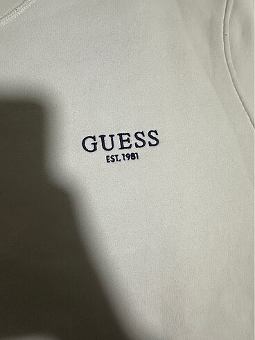 xl Beden beyaz Renk Guess Erkek Sweatshirt