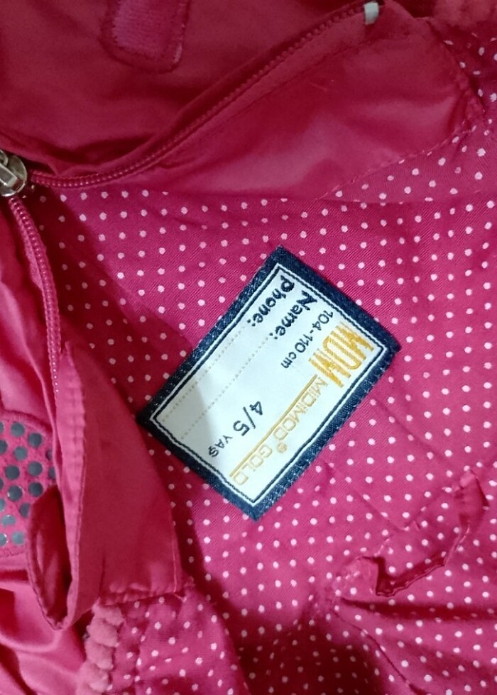 4 5 yaş rüzgarlik yağmurluk  - Görsel 2