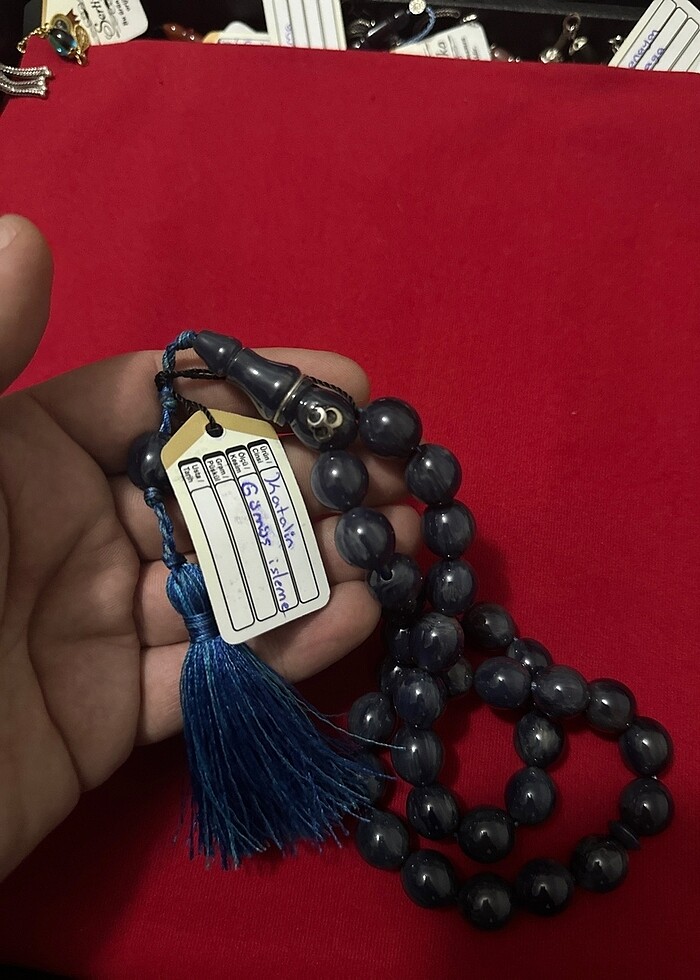 Katalin Tesbih Gümüş İşlemeli - Görsel 2