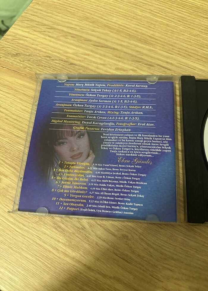 Ebru Gündeş ~ Ben Daha Büyümedim müzik CD si - Görsel 3