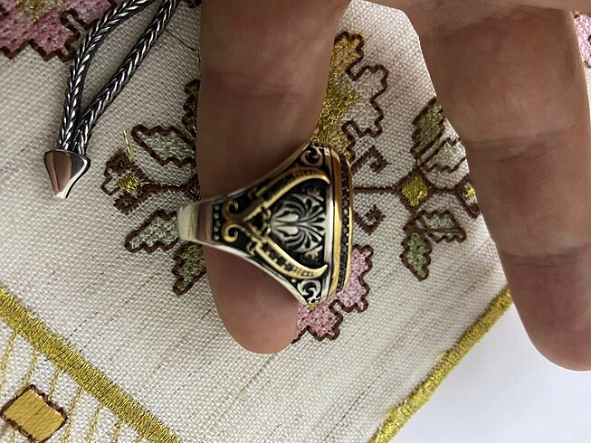 Gümüş tesbih bileklik ve yüzük - Görsel 5