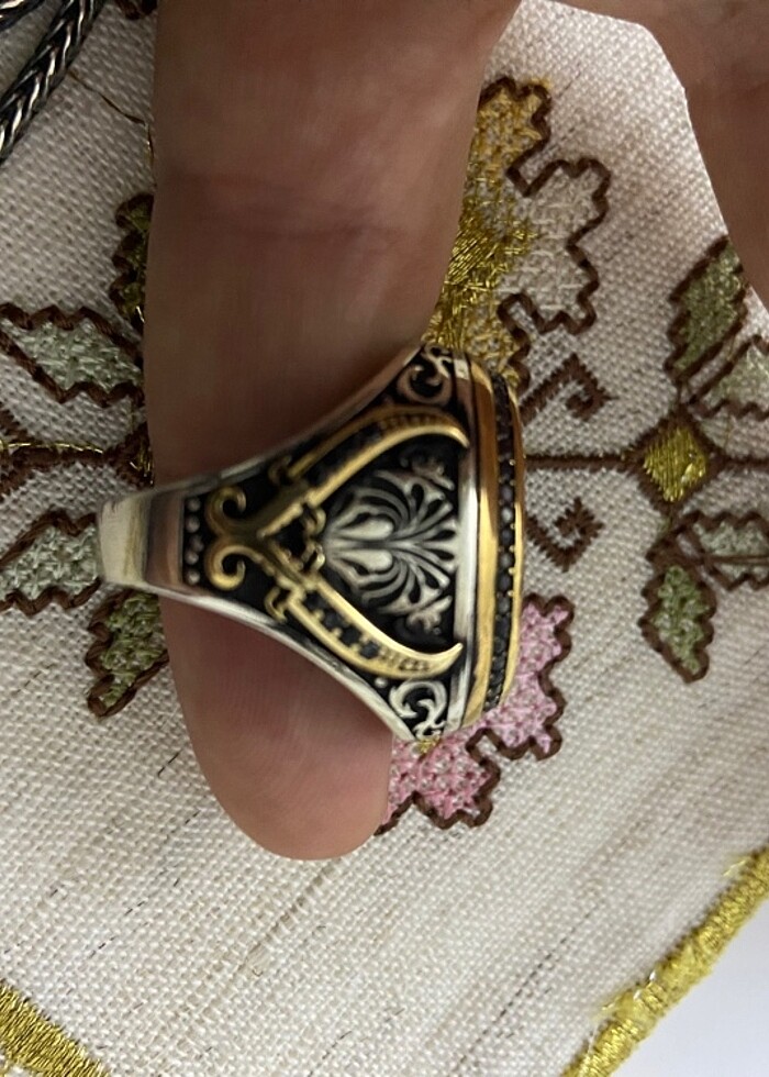 Gümüş tesbih bileklik ve yüzük - Görsel 5