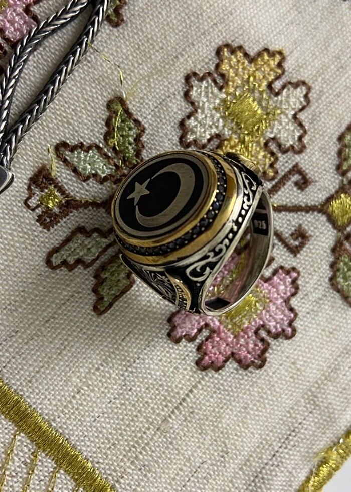 Gümüş tesbih bileklik ve yüzük - Görsel 4