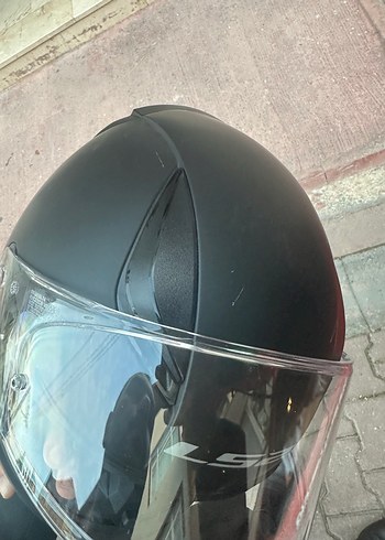 LS2 Siyah Biker Kask XL - Görsel 3