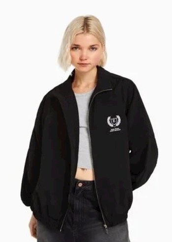 Bershka Siyah Bershka Oversize Kadin Ceket