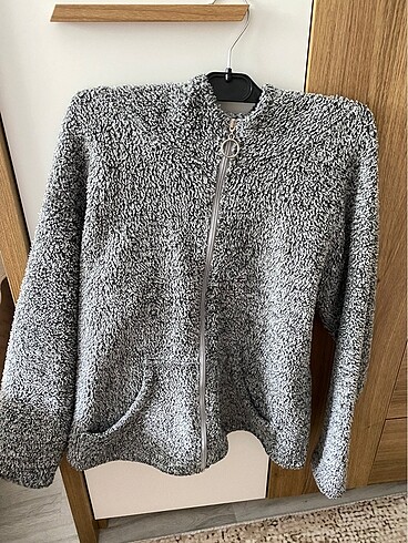 Peluş ceket/mont gri ( M/38)