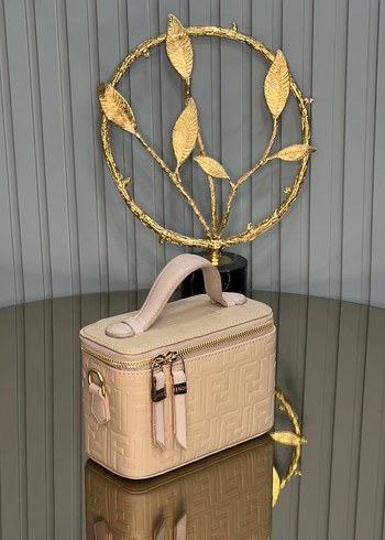 Kahverengi Deri Bohem Zincir Detaylı Çanta - Görsel 9