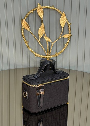 Kahverengi Deri Bohem Zincir Detaylı Çanta - Görsel 8