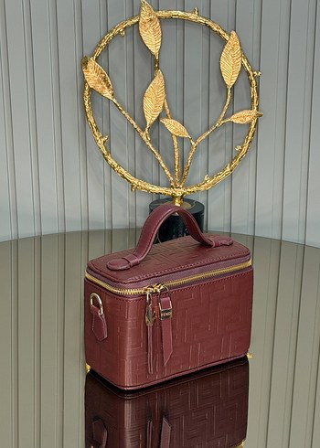 Kahverengi Deri Bohem Zincir Detaylı Çanta - Görsel 12