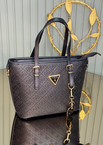 Zincir Detaylı Kahverengi Deri Kadın Çanta - Görsel 2