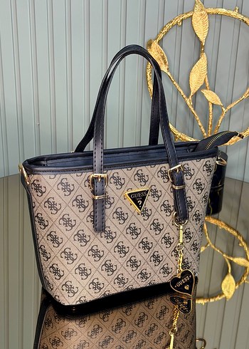 Zincir Detaylı Kahverengi Deri Kadın Çanta - Görsel 4