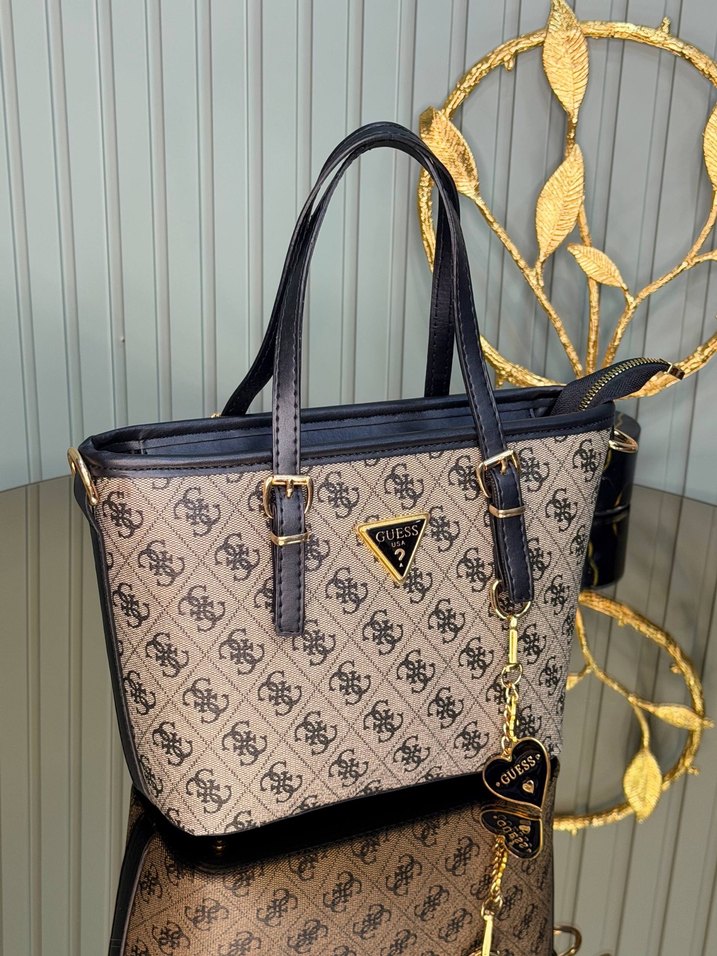 Zincir Detaylı Kahverengi Deri Kadın Çanta - Görsel 4