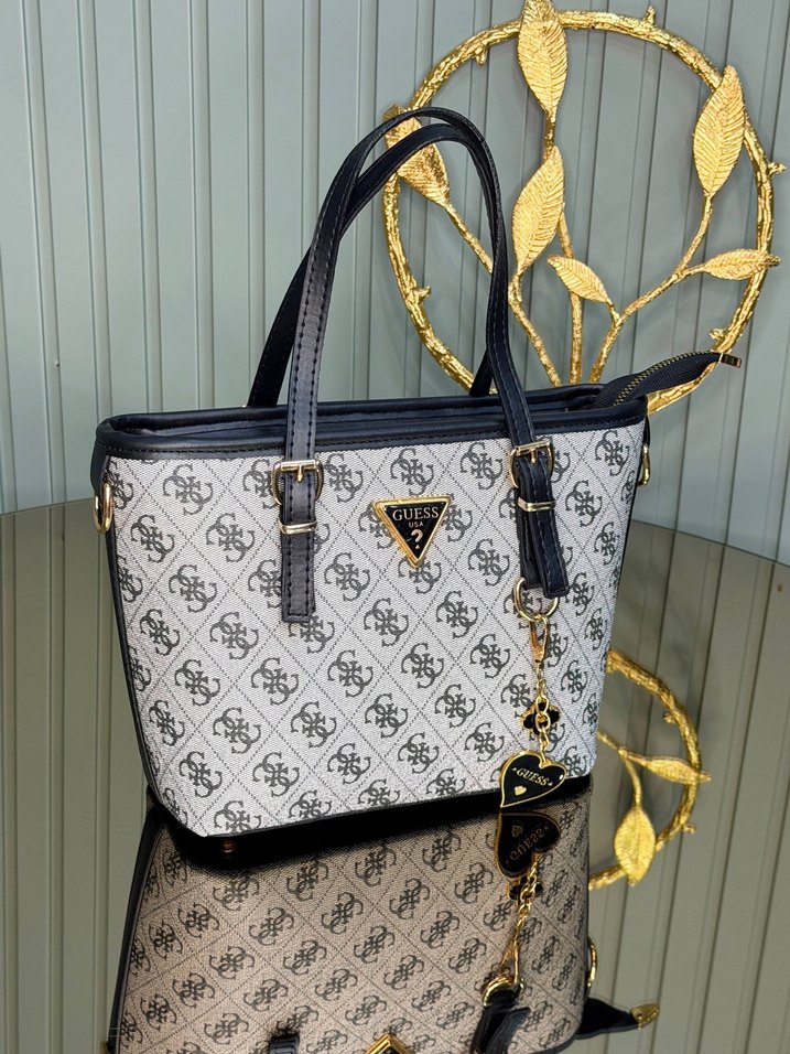 Zincir Detaylı Kahverengi Deri Kadın Çanta - Görsel 5