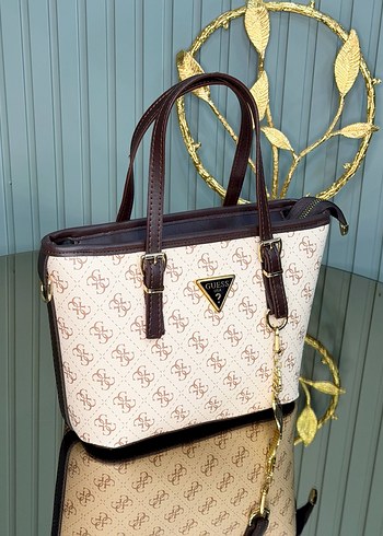 Kahverengi Desenli Guess Kadın Omuz Çantası - Görsel 7