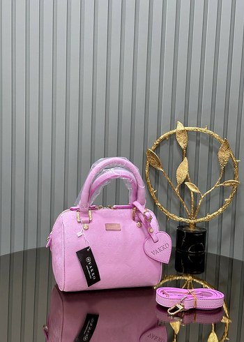 Kahverengi Deri Parlak Yılan Desenli Kadın Çanta - Görsel 4