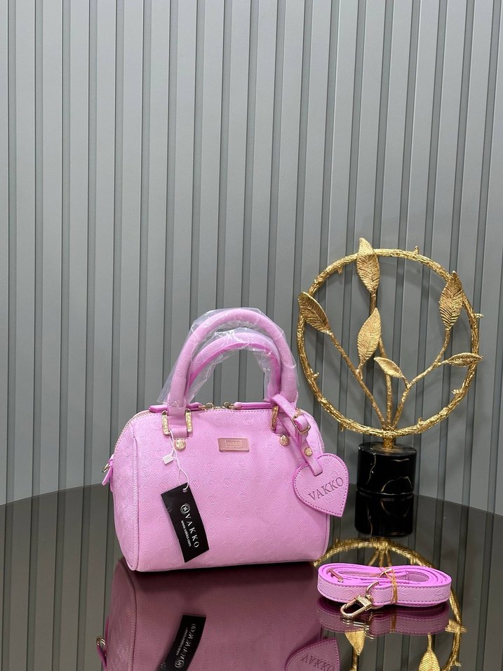 Kahverengi Deri Parlak Yılan Desenli Kadın Çanta - Görsel 4