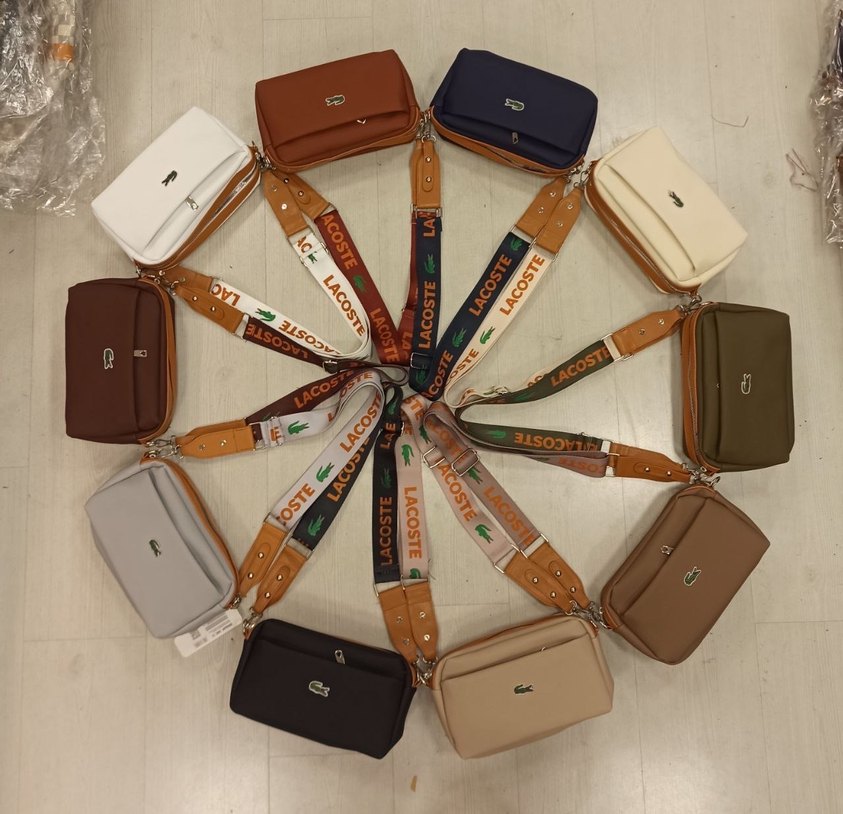 Renkli Baskılı Kahverengi  Omuz Çantası - Görsel 5