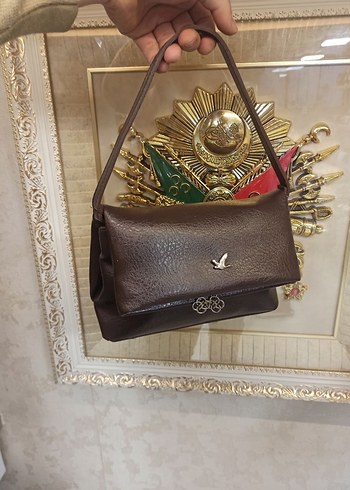 Bordo Deri Kadın Çanta - Görsel 4