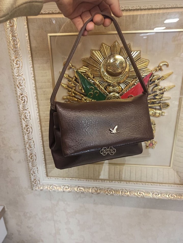 Bordo Deri Kadın Çanta - Görsel 4