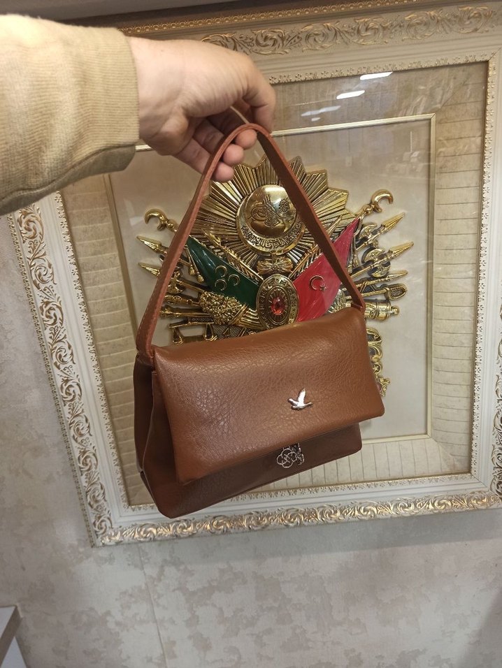 Bordo Deri Kadın Çanta - Görsel 2