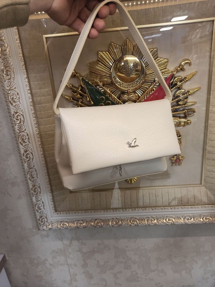 Bordo Deri Kadın Çanta - Görsel 5