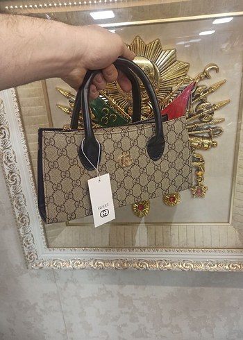 Siyah Deri Gucci Kadın Çanta - Görsel 2