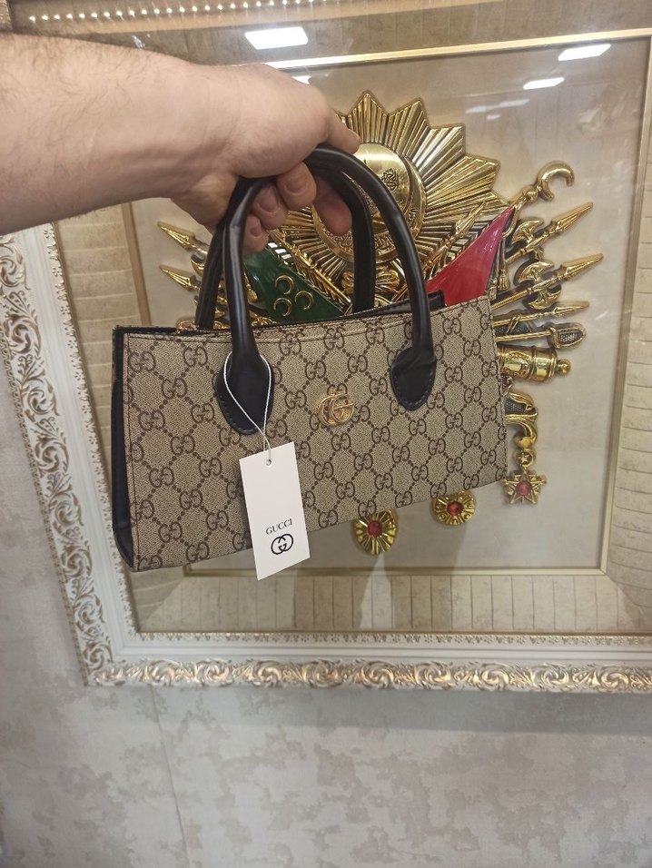 Siyah Deri Gucci Kadın Çanta - Görsel 2