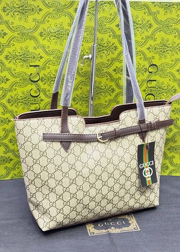 Kahverengi Baskılı Kadın Omuz Çantası - Görsel 12