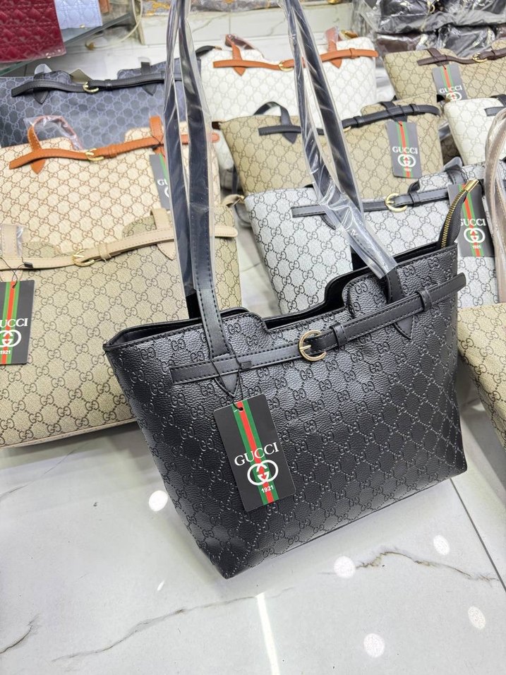 Kahverengi Baskılı Kadın Omuz Çantası - Görsel 2