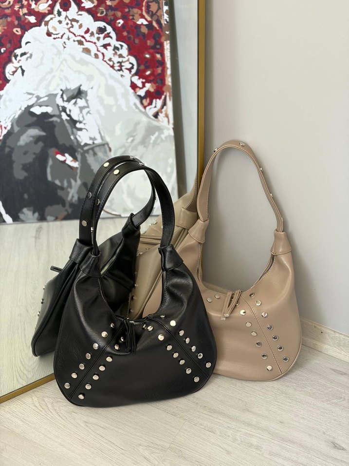 Koyu Kahverengi Deri Kadın Omuz Çantası - Görsel 5