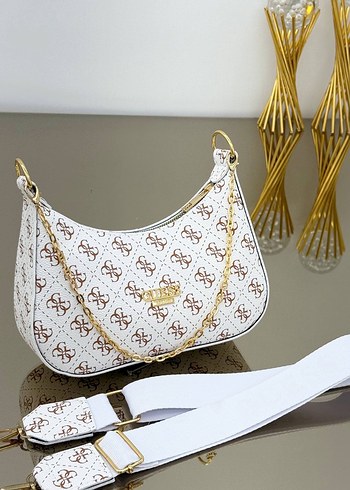 Pembe Baskılı Kadın Omuz Çantası - Görsel 8