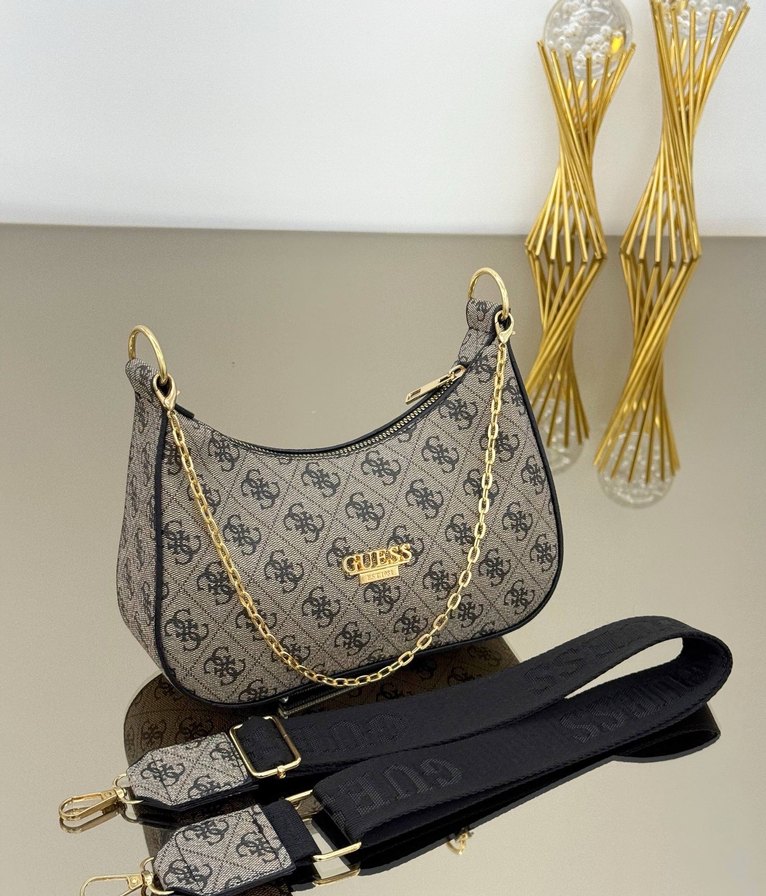 Pembe Baskılı Kadın Omuz Çantası - Görsel 3