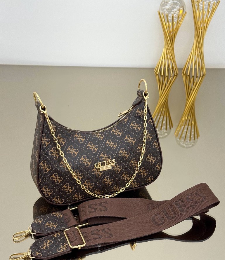 Pembe Baskılı Kadın Omuz Çantası - Görsel 5